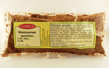 Niemsamen gemahlen